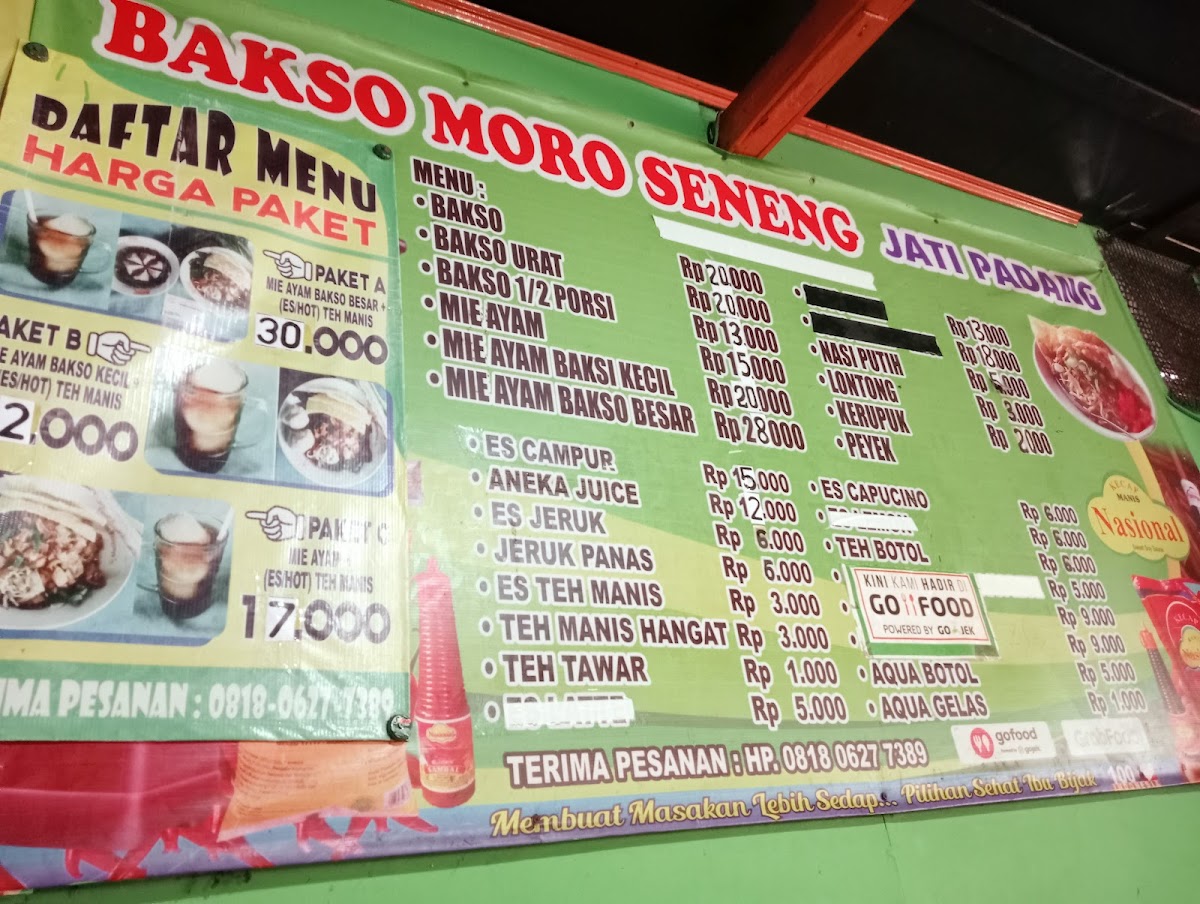 BAKSO MORO SENENG Menu - Image 1